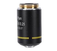 FILFEEL Plan Microscope Objective Lens 20.2mm RMS Thread for Biological Microscope - Fully Coated Optical Glass, Flat-Field High-Resolution Imaging, Aluminum Alloy Housing (10X)