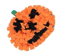 FILFEEL Pumpkin-Shaped Dog Sniffing Pad for Slow Feeding & Mental Stimulation - -Slip Foraging Mat for Anxiety Relief, Training, and Boredom Reduction - Soft Fleece Pet Puzzle Toy