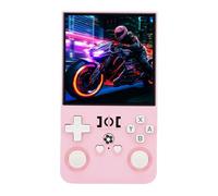 FILFEEL R36MAX Retro Handheld Game Console - 4-Inch HD Screen, RK3326 Chip, 60+ Preloaded Emulators , Dual 3D Joysticks & 4000mAh Battery - Portable Open-Source Gaming Device (Pink)