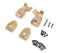 FILFEEL RC Brass Steering Cup for MK07 /7 Scale RC Crawler - High-Density Brass Steering Knuckle Block with Symmetric Left/Right Fit - -Machined Cup Kit Including 4 Cups & 17 Scr