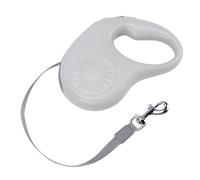 FILFEEL Retractable Dog Leash 16.4 Ft - Automatic Telescopic Pet Leash with One-Touch Brake, Ergonomic Soft-Grip Handle & Nylon-Coated Tape for Medium Large Dogs Outdoor Walking (Gray)
