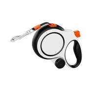 FILFEEL Retractable Dog Leash 26ft 360° -Winding Telescopic Walking Leash with Ergonomic TPE Handle & Built-in Waste Bag Dispenser for Large Dogs Up to 110lbs (White 8M No Reflective Filament)
