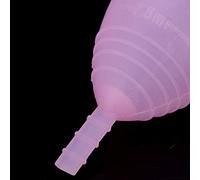 FILFEEL Reusable Menstrual Cup, 2PCS High Grade Silicone Leakproof Menstruation Cup for Women, with Comfortable Design to Prevent Bacterial Growth and Side Leakage (Pink)