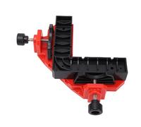 FILFEEL Right Angle Clamp - 90 Degree Corner Clamp with Removable Block for Woodworking, Cabinet Assembly, Photo Frame & Drawer Building, 24-75mm Clamping, Red ABS