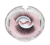 FILFEEL Self Adhesive False Eyelashes, Reusable Long Extension Eyelashes No Liner Or Glue Required, Look with Replaceable Adhesive Strip for Bigger Eyes (2)
