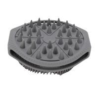 FILFEEL Silicone Bath Brush, Dual Sided Silicone Body Scrubber and Exfoliating Brush for Shower, with Fast Dry and Heat Resist Design for Deep Cleaning (Gray)