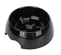 FILFEEL Slow Eating Pet Bowl Cat Dog -Choking Food Feeder Interactive Feeding Container (Black)