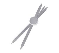 FILFEEL Stainless Steel Eyebrow Caliper Golden Ratio Ruler Rotating Compass Tool for Permanent Makeup Eyebrow Design Asymmetry Correction