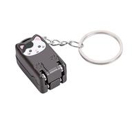 FILFEEL Stainless Steel Folding Cat Nail Clipper with Keychain for Travel, Portable Mini Nail Care for Home Office (Silver Black)