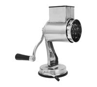 FILFEEL Stainless Steel Manual Nut Grinder with 5 Interchangeable Drums for Walnuts Cheese Garlic - Suction Cup Base Compact Kitchen Chopper - No Electricity Required