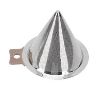 FILFEEL Stainless Steel Pour Over Coffee Dripper L Size Reusable Paperless Coffee for Tea Milk Tea Cold Brew Compatible with Carafes 5.1oz