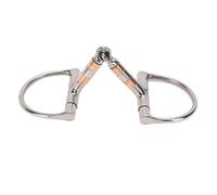 FILFEEL Stainless Steel Snaffle Bit for Horses - Bite- Compact Mouthpiece with Loose Rings, 125mm Width, 260mm Overall Length, Farm & Training Use