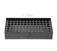 FILFEEL Tattoo Ink Cup Holder, 78 Holes Ink Iron Tattoo Pigment Rack, Tattoo Ink Display Holders, Support Black Baking Varnish Color, Body Art Accessory Stand