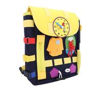 FILFEEL Toddler Sensory Backpack with Learning Activities Educational Felt Bag for Motor Skills Development and Multi-Purpose Use