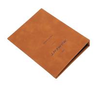 FILFEEL Universal 64 Pockets Photo Album for & Cameras, Gray PU Full (Brown)