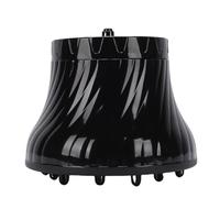 FILFEEL Universal Hair Diffuser Attachment Curly Hair Diffuser Blow Dryer with 18 Angled Vents Rotating Lock Fits 1.4-2.6 Inch Nozzles for Curly Wavy Fast Drying Tr (Black)
