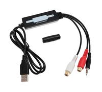 FILFEEL USB 2.0 Stereo Sound Card Professional Left and Right Channel Recording Device for CD, Tape, and More