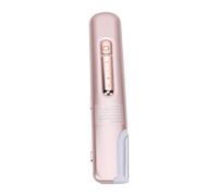 FILFEEL USB Rechargeable Facial Hair Remover with LED Light 3 Speeds 5 Heads Magnetic Wall Mount for Women Face Exfoliation and Precision Grooming (Pink Gold)