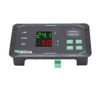 FILFEEL VTM100 Battery Capacity Voltage Meter with 3-Digit LED Display - DC7-100V, 0.1V/% Accuracy, Low-Capacity Alert, Reverse & Memory for VRLA/Ternary Li/LFP Batteries