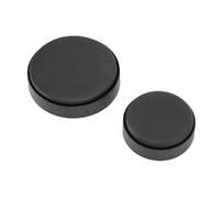 FILFEEL Watch Movement Pad Set - 2PCS Round Watch Casing Cushion for Wristwatch Repair, Scratch-Proof Leather Top + Non-Slip Rubber Base, Ideal for Battery Replacement, Glas