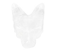 FILFEEL Wolf Head Shape Pendant - Hand-Carved Stone Wolf Statue Jewelry for Men and Women, Symbolic Nature-Inspired Necklace Decor, Lightweight Unisex Carved Animal Pendant Gift (6.02)