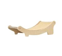 FILFEEL Wooden Elevated Cat Hammock Bed - Scratch-Proof Wood Cat Scratcher Lounge with Rope for Indoor Cats, Stable Wall-Mounted Resting Platform, Season Ventilated Design