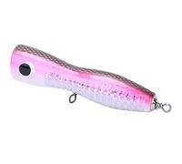 FILFEEL Wooden Large Artificial Popper Fish Lure Simulation Bait for Sea Fishing Tackle - Three Colors Available (Pink)