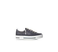 'Filician' Leather Casual Trainers Moda In Pelle Navy 4