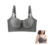 Filifit Sculpting Uplift Deep Cup Bra, Full Back Coverage, Hide Back Fat (Grey, 36/80FG)