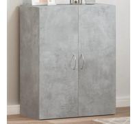 Filing Cabinet Concrete Grey Made of Wood Material 60 x 32 x 77.5 cm with Ample Storage Space for Office and Home Office, Lockable, Ideal as an Office and Archive Cabinet for Files, Documents and