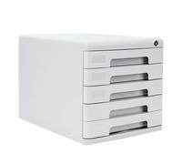 Filing Cabinet Lockable Storage Box for Organizing Documents - Multi-Tiered Office Drawer-Style Design