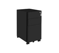 SONGMICS Mobile File Cabinet, Office Cabinet with Wheels and Lock, OFCUK030B01