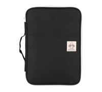 Filing Envelopes A4 Supplies Pencil Case Storage Bags Document Bag File Folder Portfolio Organizer Computer Notebook Zippered Case School Office Plastic Folders(Orange) (Black)