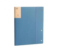 Filing Folder 2 Pcs 40 Pocket A3 Binder, Portfolio Folder Display Books, Document Organizer Presentation File Folder for Home School Office File Organizer(Blu)