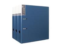 Filing Folder 3-piece A4 Perforated File Folder 2-Hole Data Sheet Detachable Archive Storage Office Supplies(Blue)