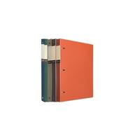 Filing Folder 5 Pcs A4 Perforated Loose-Leaf Binder PP Three-Hole Thickened File Folder Archive Information Organizer Booklet Office Supplies