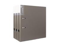Filing Folder A4 Perforated File Folder 2-Hole Data Sheet Detachable Archive Storage 3 Pcs Office Supplies(Gris)