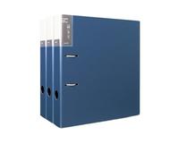 Filing Folder A4 Perforated File Folder 2-Hole Data Sheet Detachable Archive Storage 3 Pcs Office Supplies(Blue)