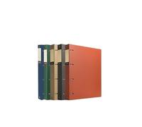 Filing Folder A4 Perforated Loose-Leaf Binder Archive Information Organizer Booklet 3 Pcs PP Four-Hole Thickened File Folder Office Supplies