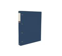Filing Folder A4 Perforated Loose-Leaf Binder PP Four-Hole Thickened File Folder Archive Information Organizer Booklet Office Supplies(Blue)