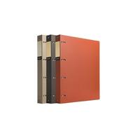 Filing Folder A4 Perforated Loose-Leaf Binder PP Four-Hole Thickened File Folder Archive Information Organizer Booklet 3 Pcs Office Supplies