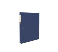 Filing Folder A4 Perforated Loose-Leaf Binder PP Three-Hole Thickened File Folder Archive Information Organizer Booklet Office Supplies(Blue)