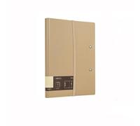 Filing Folder A5A4 Foldable Folder Multifunctional Horizontal Writing Pad Business Information Organization Office Supplies(Bruin)