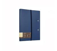 Filing Folder A5A4 Foldable Folder Multifunctional Horizontal Writing Pad Business Information Organization Office Supplies(Blue)