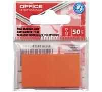 Filing Index Tabs Office Products PP 25x43 Mm 50 Tabs Polybag Orange/Paper and Labels/Type-with a Dispenser/Kind-On The Pendant/Shape-Rectangle/Material-PP/Colour-Orange
