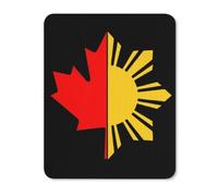 Filipino Canadian Flag Gaming Mousepad Anti-Slip Rubber Base