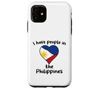 Filipino Flag Heart I Have People In the Philippines Case for iPhone 11