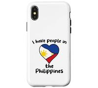 Filipino Flag Heart I Have People In the Philippines Case for iPhone X/XS