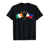 Filipino Heritage Philippines Ireland Flag Filipino Flag Value Graphic T-Shirt