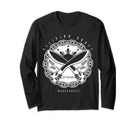 Filipino Roots Pinoy Shirt - Baybayin Bolo Tee - White Ink Long Sleeve T-Shirt